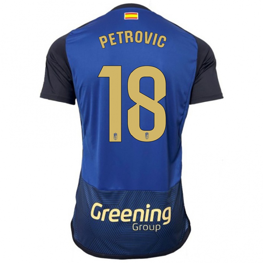 Kandiny Kinder Njegos Petrovic #18 Marine Auswärtstrikot Trikot 2023/24 T-Shirt Österreich