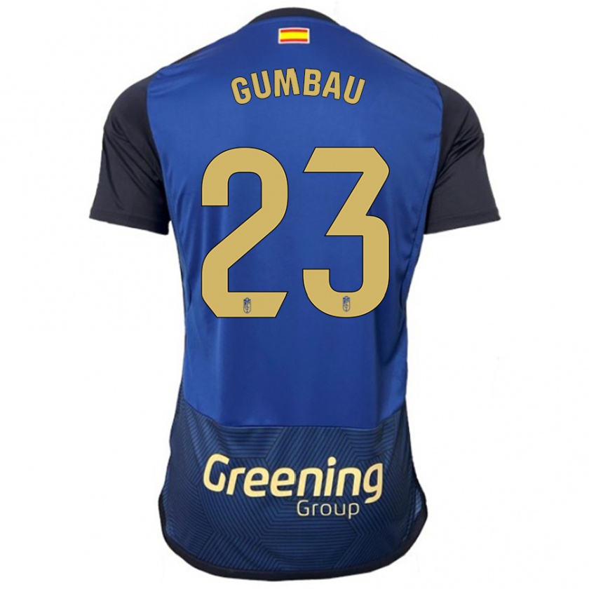 Kandiny Kinder Gerard Gumbau #23 Marine Auswärtstrikot Trikot 2023/24 T-Shirt Österreich