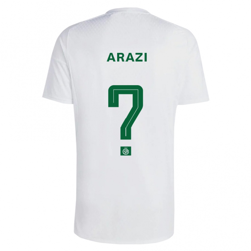 Kandiny Bambino Maglia Amit Arazi #0 Verde Blu Kit Gara Away 2023/24 Maglietta