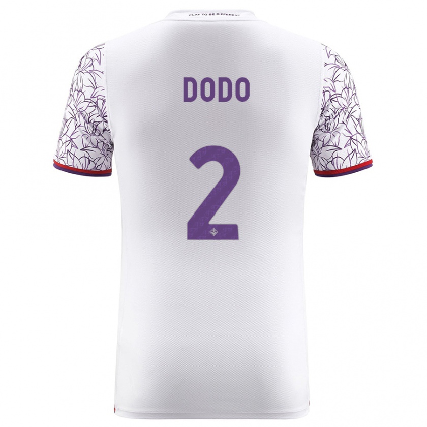 Kandiny Bambino Maglia Dodô #2 Bianco Kit Gara Away 2023/24 Maglietta