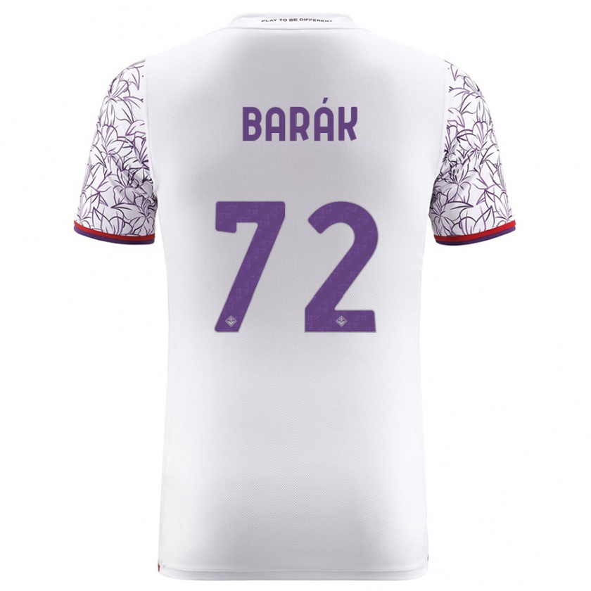 Kandiny Bambino Maglia Antonin Barak #72 Bianco Kit Gara Away 2023/24 Maglietta