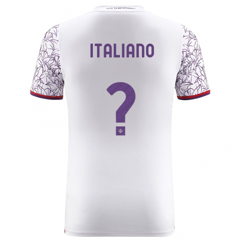 Kandiny Bambino Maglia Riccardo Italiano #0 Bianco Kit Gara Away 2023/24 Maglietta