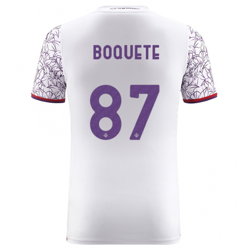 Kandiny Bambino Maglia Verónica Boquete #87 Bianco Kit Gara Away 2023/24 Maglietta