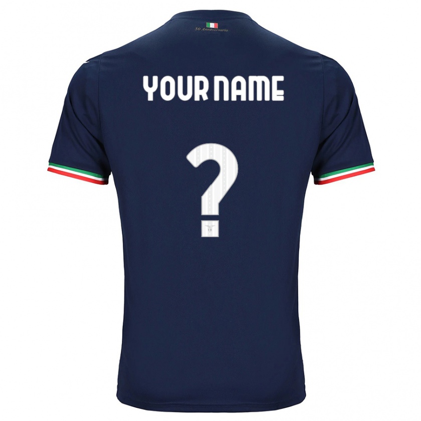 Kandiny Bambino Maglia Il Tuo Nome #0 Marina Militare Kit Gara Away 2023/24 Maglietta