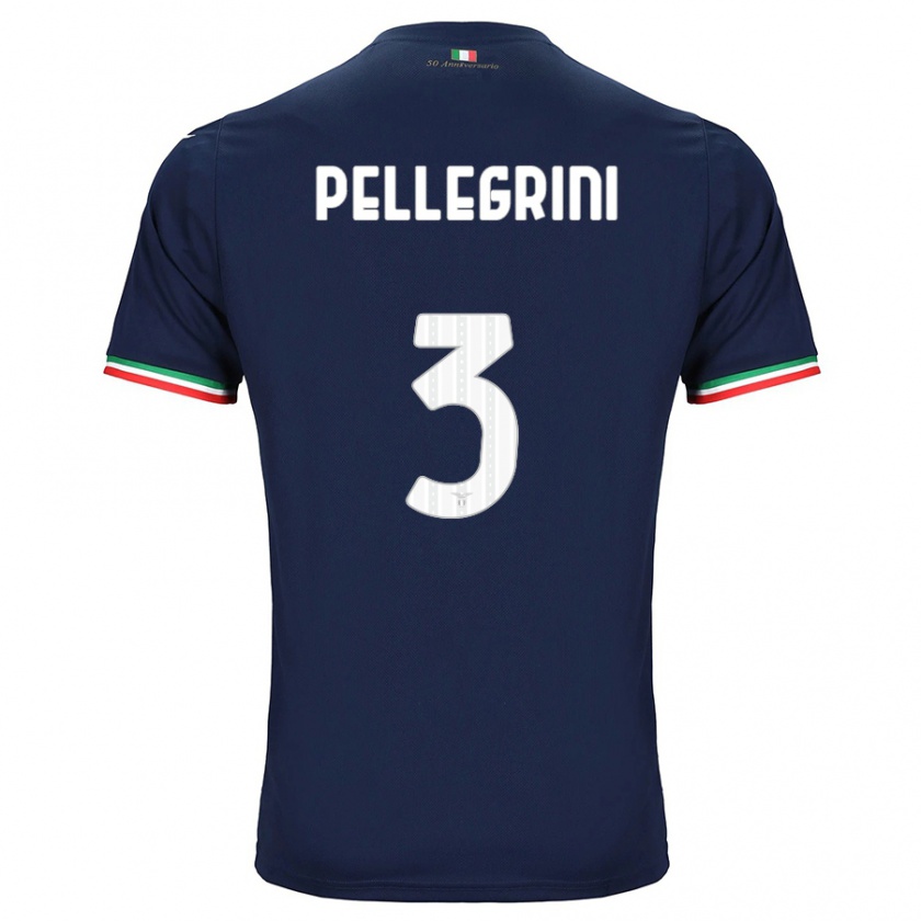 Kandiny Bambino Maglia Luca Pellegrini #3 Marina Militare Kit Gara Away 2023/24 Maglietta