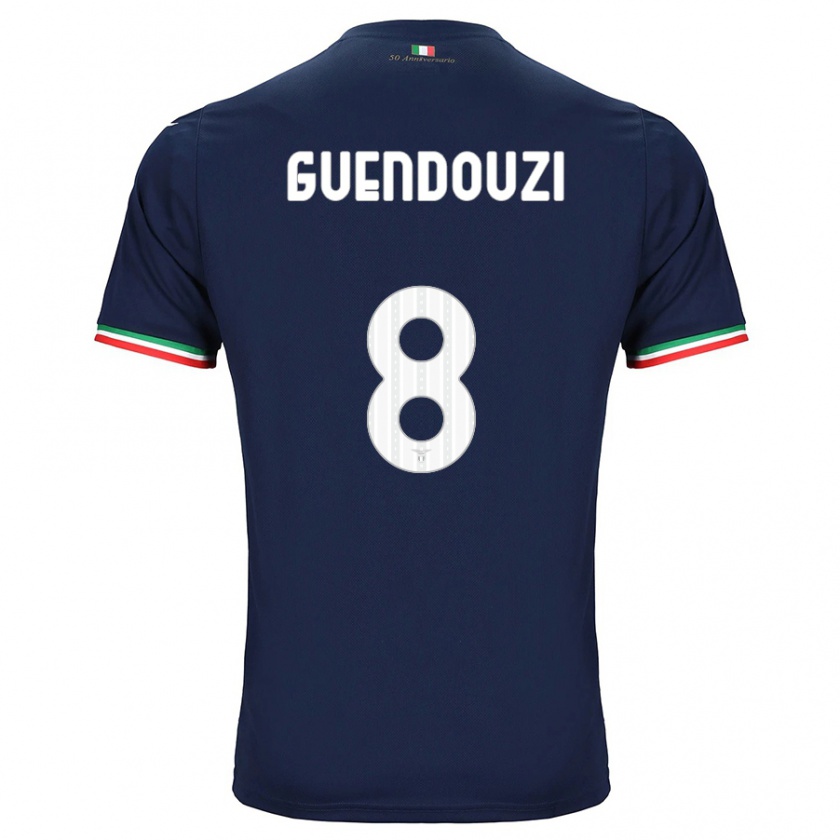 Kandiny Kinder Mattéo Guendouzi #8 Marine Auswärtstrikot Trikot 2023/24 T-Shirt Österreich