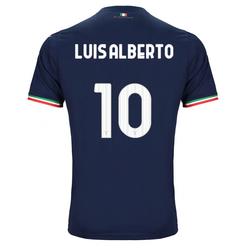 Kandiny Kinder Luis Alberto #10 Marine Auswärtstrikot Trikot 2023/24 T-Shirt Österreich