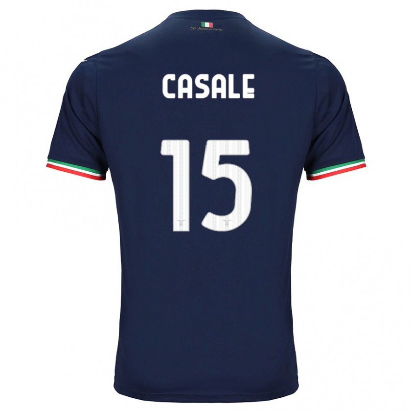 Kandiny Bambino Maglia Nicolò Casale #15 Marina Militare Kit Gara Away 2023/24 Maglietta