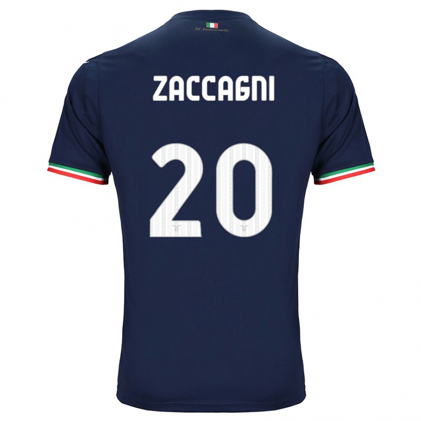 Kandiny Bambino Maglia Mattia Zaccagni #20 Marina Militare Kit Gara Away 2023/24 Maglietta