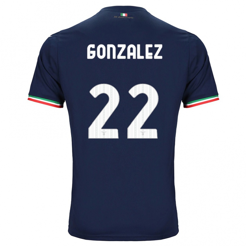 Kandiny Kinder Diego González #22 Marine Auswärtstrikot Trikot 2023/24 T-Shirt Österreich