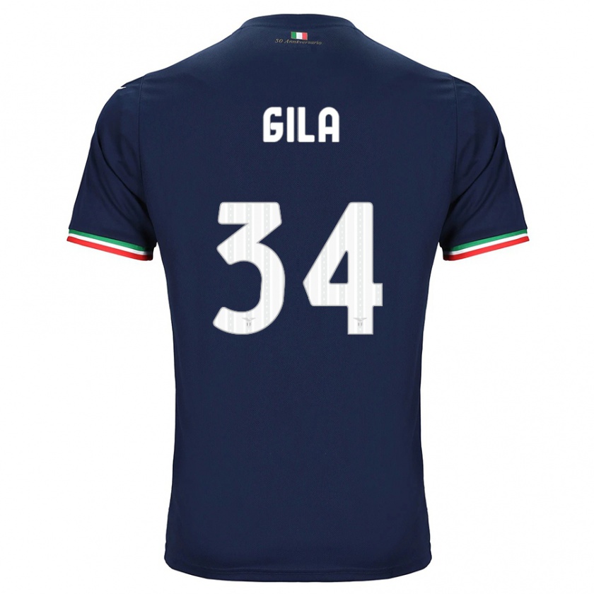 Kandiny Bambino Maglia Mario Gila #34 Marina Militare Kit Gara Away 2023/24 Maglietta