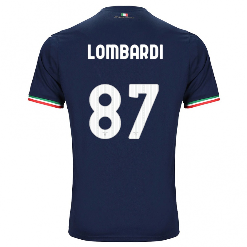 Kandiny Kinder Cristiano Lombardi #87 Marine Auswärtstrikot Trikot 2023/24 T-Shirt Österreich