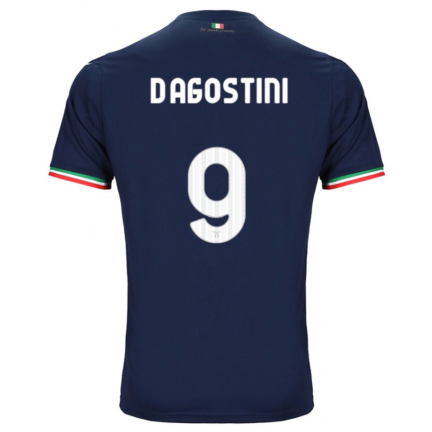 Kandiny Kinder Lorenzo D'agostini #9 Marine Auswärtstrikot Trikot 2023/24 T-Shirt Österreich