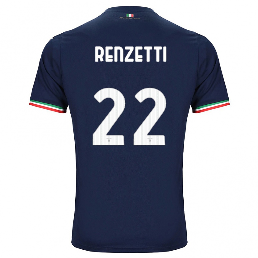 Kandiny Kinder Davide Renzetti #22 Marine Auswärtstrikot Trikot 2023/24 T-Shirt Österreich