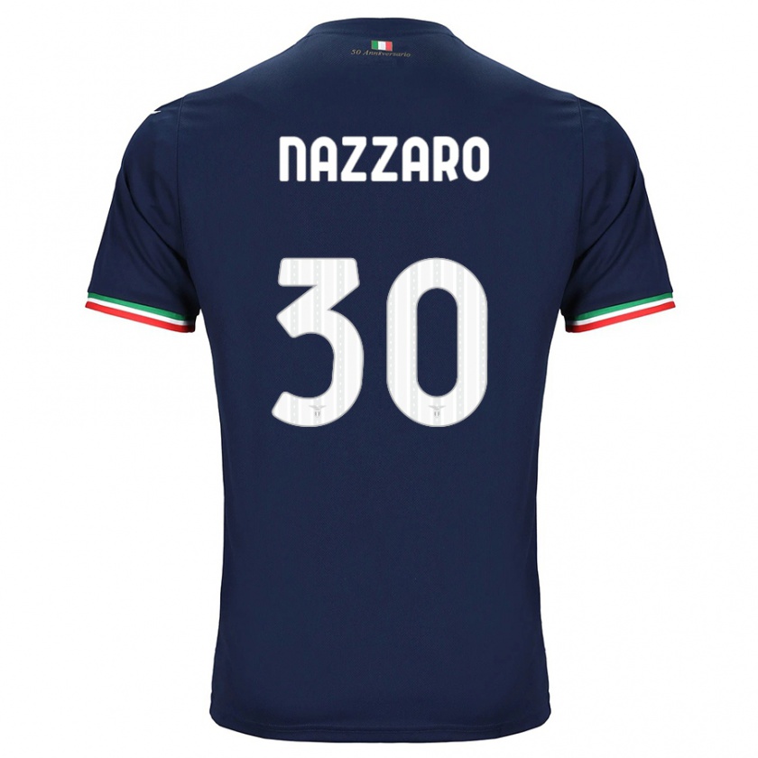 Kandiny Bambino Maglia Marco Nazzaro #30 Marina Militare Kit Gara Away 2023/24 Maglietta