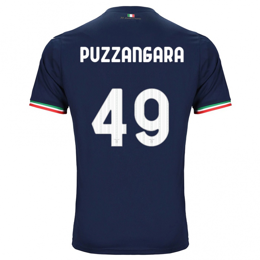 Kandiny Kinder Angelo Antonio Puzzangara #49 Marine Auswärtstrikot Trikot 2023/24 T-Shirt Österreich