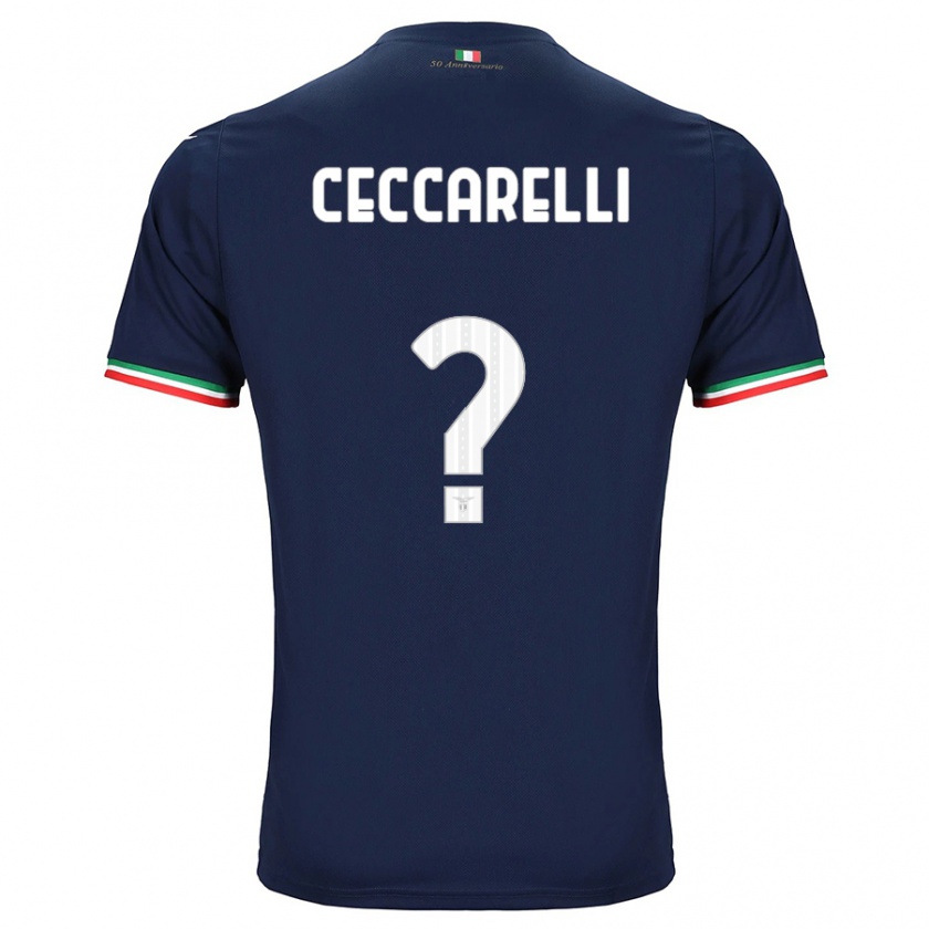 Kandiny Bambino Maglia Alessandro Ceccarelli #0 Marina Militare Kit Gara Away 2023/24 Maglietta