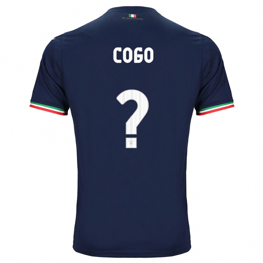 Kandiny Bambino Maglia Giovanni Cogo #0 Marina Militare Kit Gara Away 2023/24 Maglietta