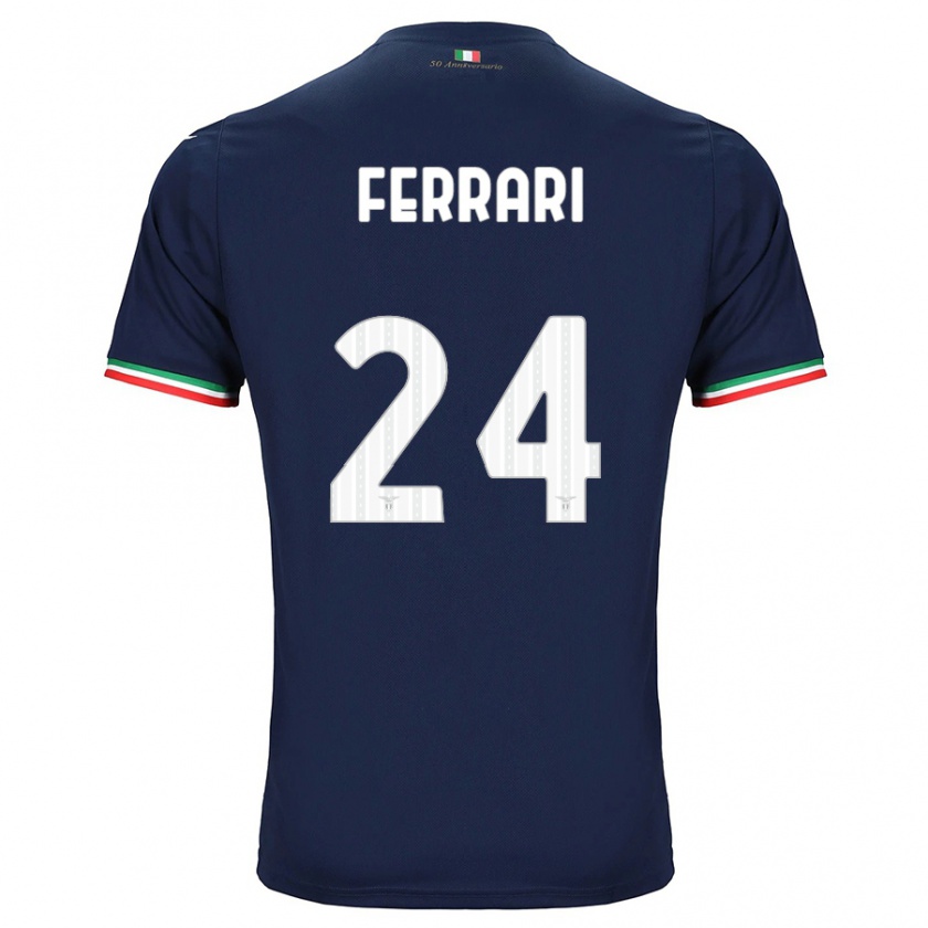 Kandiny Bambino Maglia Lorenzo Ferrari #24 Marina Militare Kit Gara Away 2023/24 Maglietta