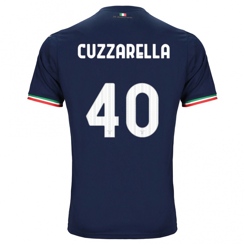 Kandiny Kinderen Cristian Cuzzarella #40 Marine Uitshirt Uittenue 2023/24 T-Shirt België