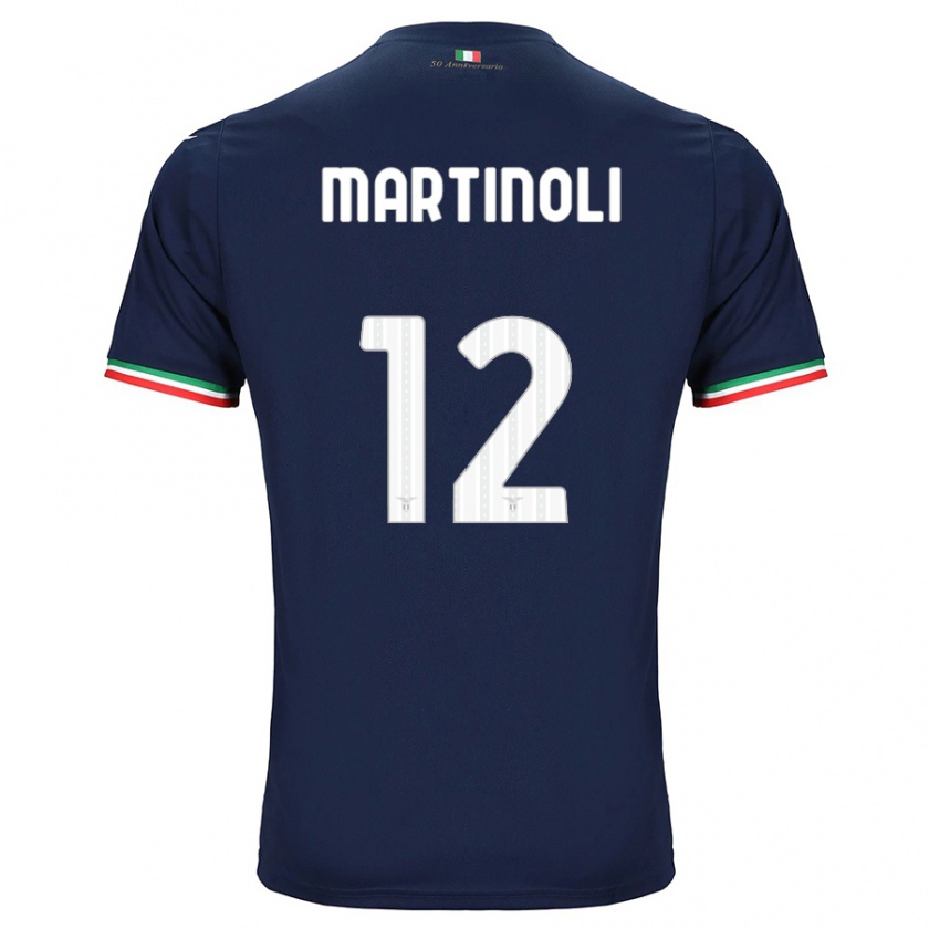 Kandiny Bambino Maglia Elettra Martinoli #12 Marina Militare Kit Gara Away 2023/24 Maglietta