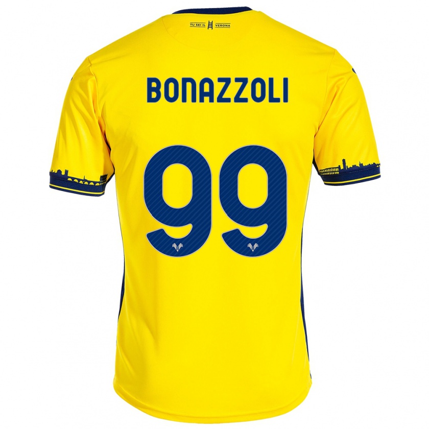 Kandiny Niño Camiseta Federico Bonazzoli #99 Amarillo 2ª Equipación 2023/24 La Camisa México