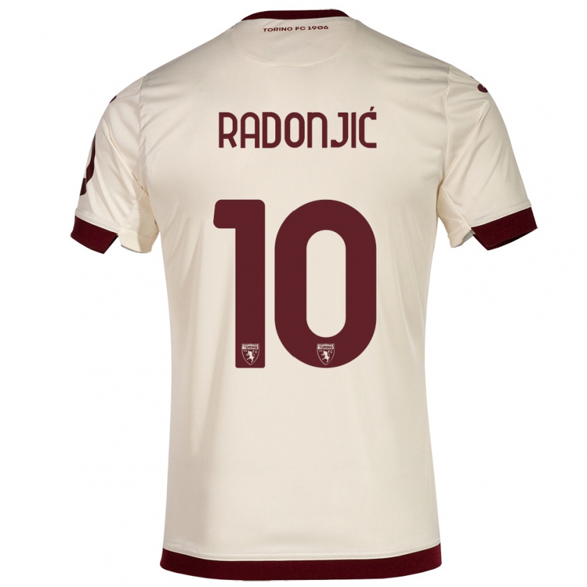 Kandiny Kinderen Nemanja Radonjić #10 Champagne Uitshirt Uittenue 2023/24 T-Shirt België