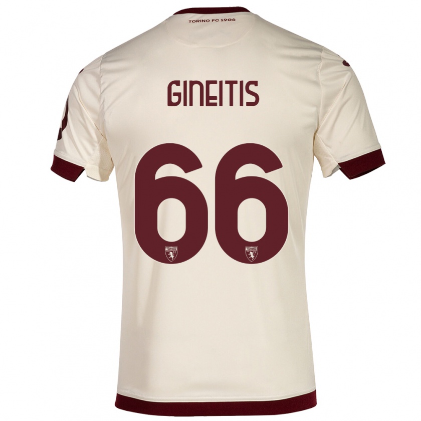 Kandiny Kinder Gvidas Gineitis #66 Sekt Auswärtstrikot Trikot 2023/24 T-Shirt Österreich