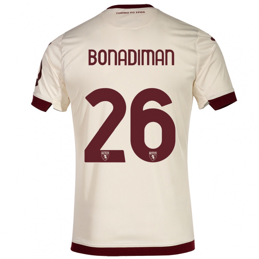 Kandiny Kinderen Matteo Bonadiman #26 Champagne Uitshirt Uittenue 2023/24 T-Shirt België