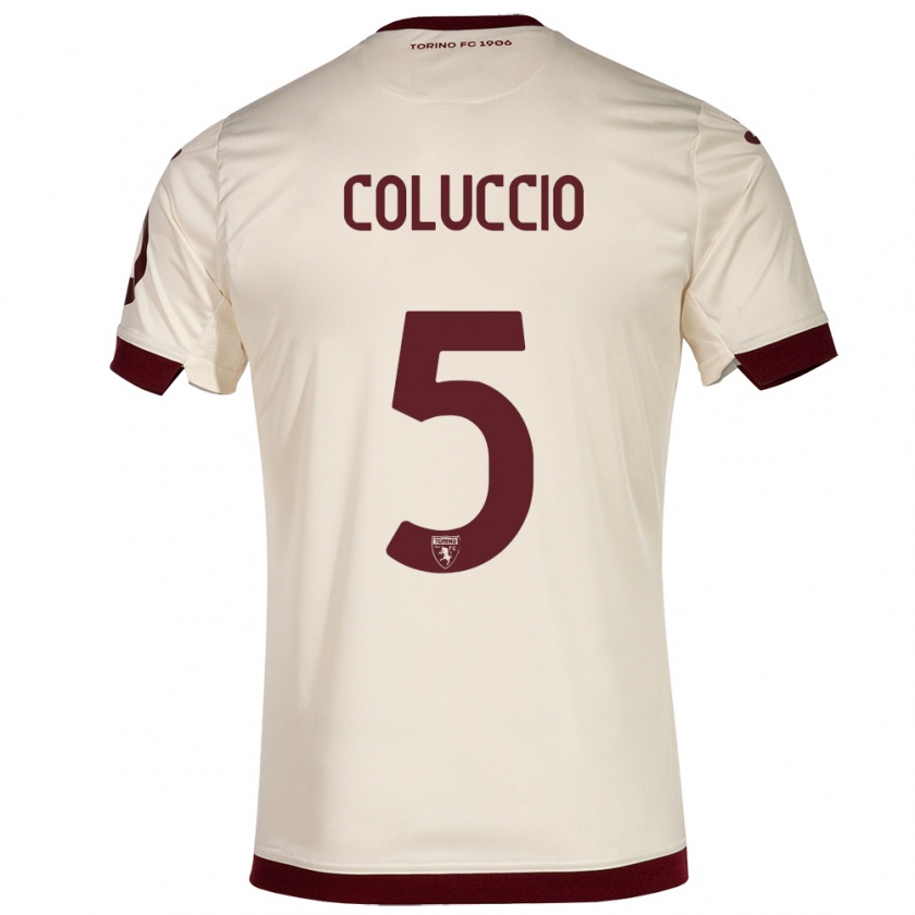 Kandiny Kinder Francesca Coluccio #5 Sekt Auswärtstrikot Trikot 2023/24 T-Shirt Österreich