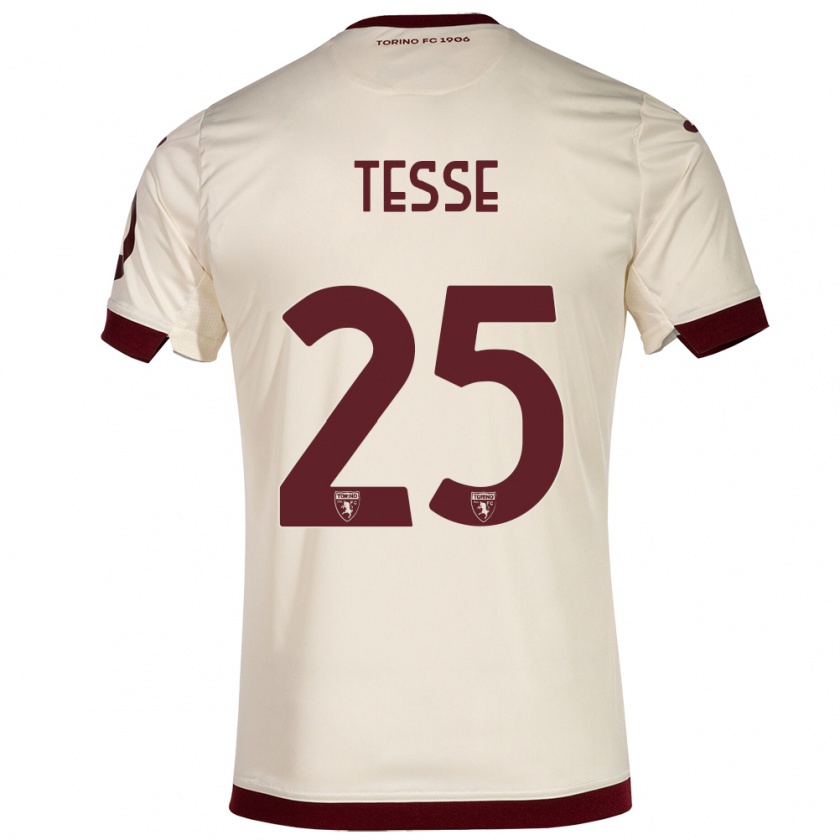 Kandiny Kinder Manuela Tesse #25 Sekt Auswärtstrikot Trikot 2023/24 T-Shirt Österreich