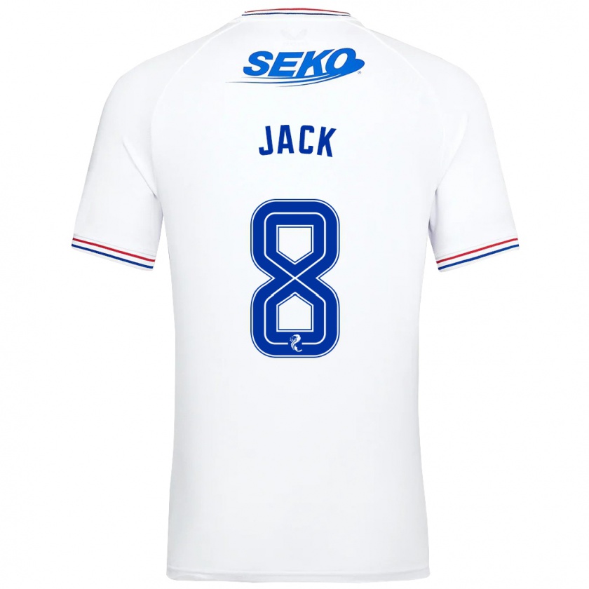 Kandiny Niño Camiseta Ryan Jack #8 Blanco 2ª Equipación 2023/24 La Camisa