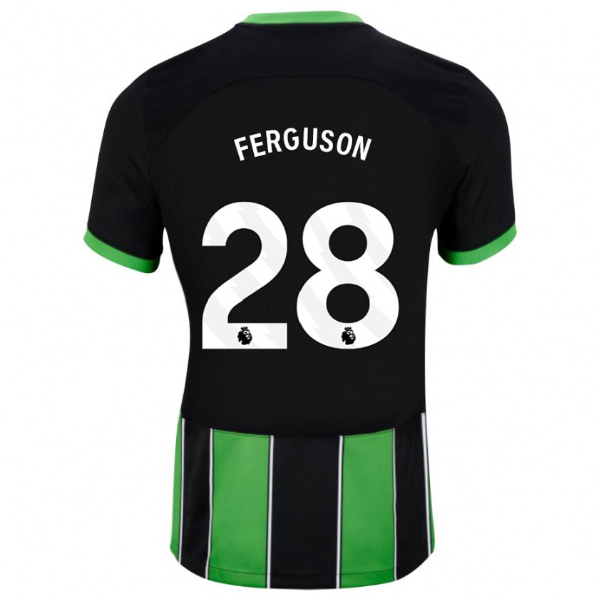 Kandiny Niño Camiseta Evan Ferguson #28 Verde Negro 2ª Equipación 2023/24 La Camisa