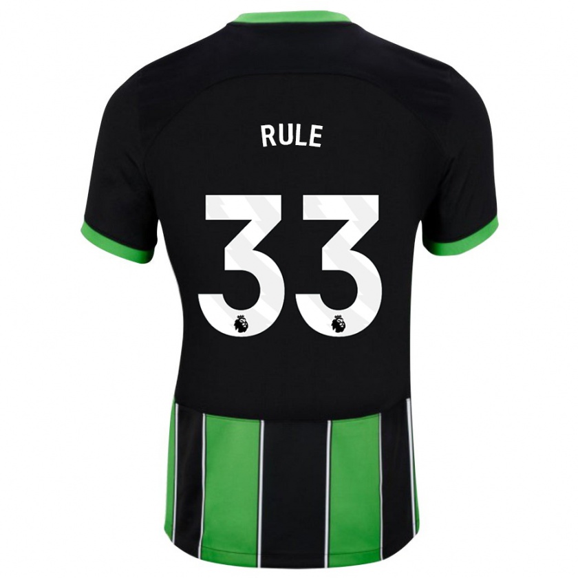 Kandiny Kinderen Charlize Jayde Rule #33 Zwart Groen Uitshirt Uittenue 2023/24 T-Shirt België