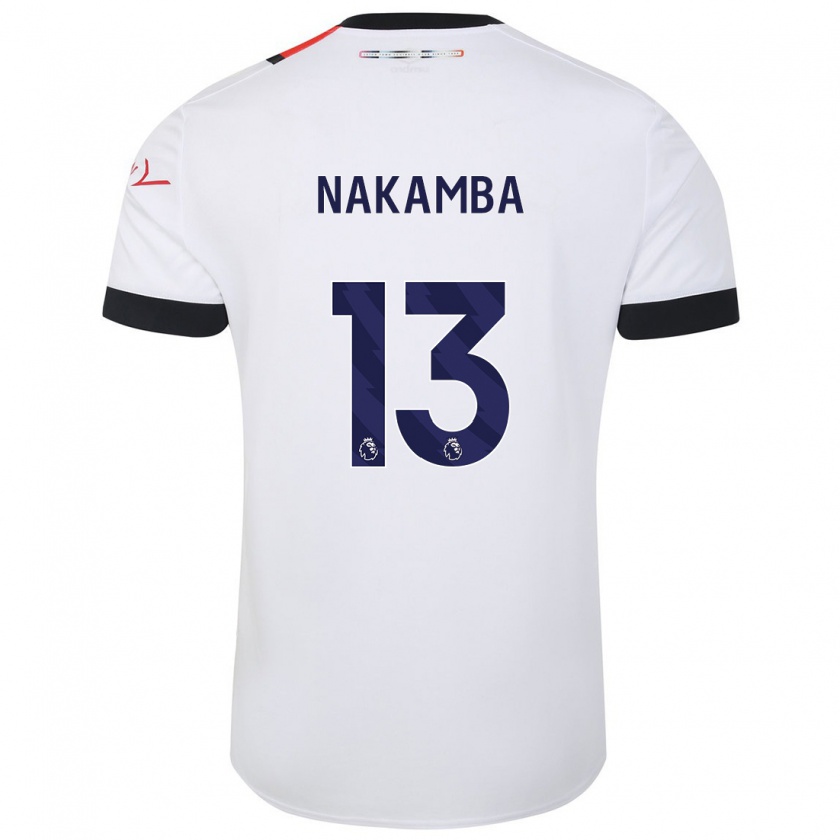 Kandiny Niño Camiseta Marvelous Nakamba #13 Blanco 2ª Equipación 2023/24 La Camisa México