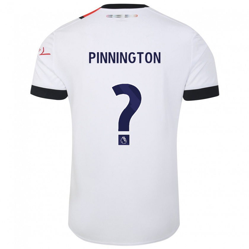 Kandiny Bambino Maglia Jacob Pinnington #0 Bianco Kit Gara Away 2023/24 Maglietta