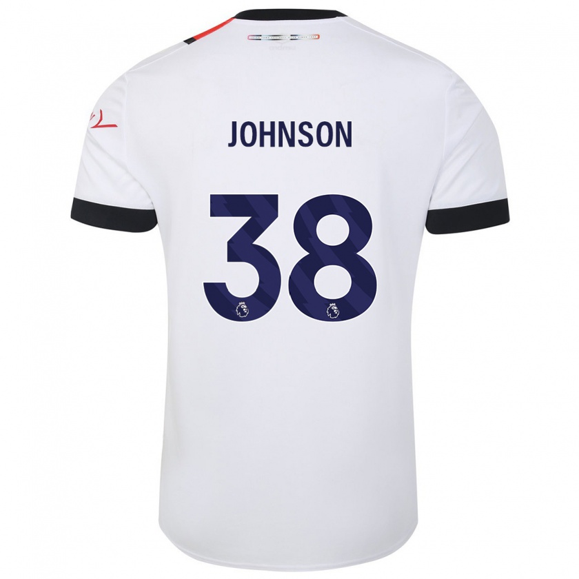 Kandiny Kinderen Joe Johnson #38 Wit Uitshirt Uittenue 2023/24 T-Shirt België