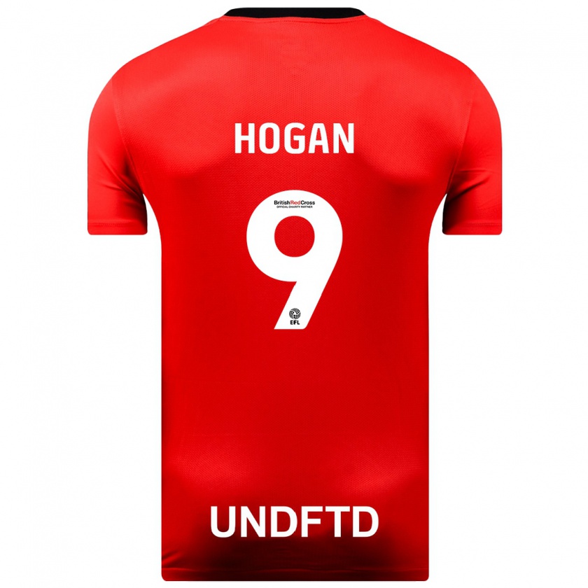 Kandiny Bambino Maglia Scott Hogan #9 Rosso Kit Gara Away 2023/24 Maglietta