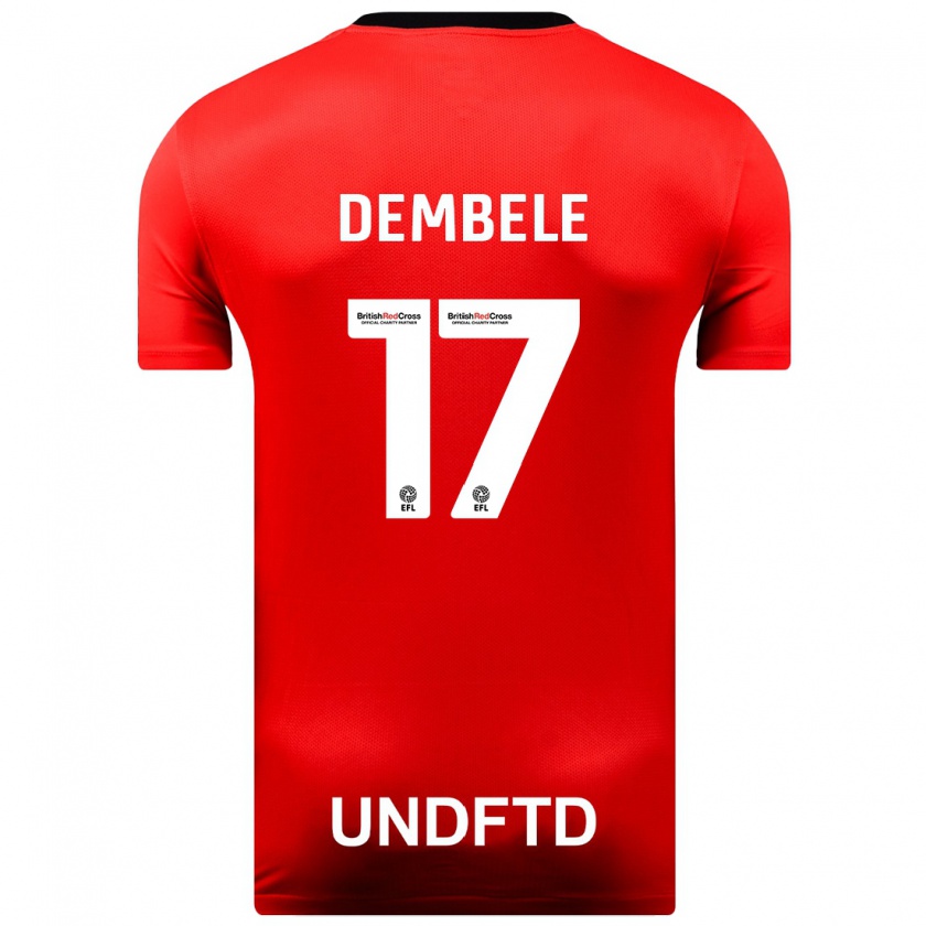 Kandiny Kinderen Siriki Dembélé #17 Rood Uitshirt Uittenue 2023/24 T-Shirt België