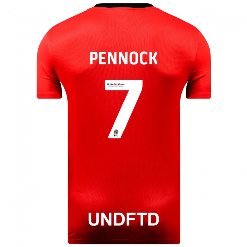 Kandiny Kinder Jade Pennock #7 Rot Auswärtstrikot Trikot 2023/24 T-Shirt Österreich