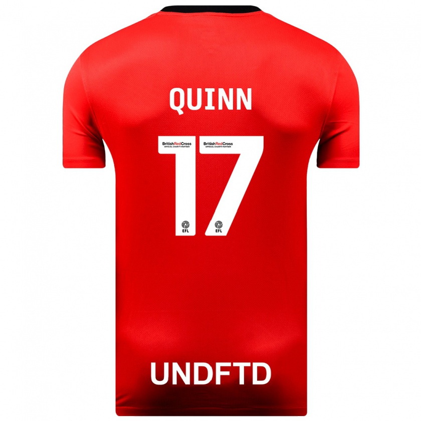 Kandiny Kinderen Lucy Quinn #17 Rood Uitshirt Uittenue 2023/24 T-Shirt België