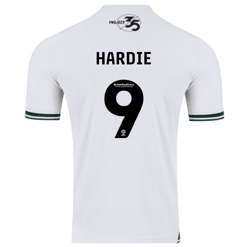 Kandiny Niño Camiseta Ryan Hardie #9 Blanco 2ª Equipación 2023/24 La Camisa