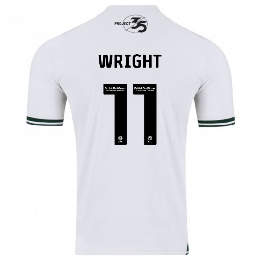 Kandiny Kinder Callum Wright #11 Weiß Auswärtstrikot Trikot 2023/24 T-Shirt Österreich