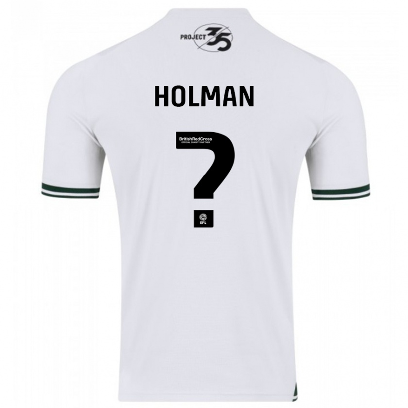 Kandiny Niño Camiseta Daniel Holman #0 Blanco 2ª Equipación 2023/24 La Camisa México