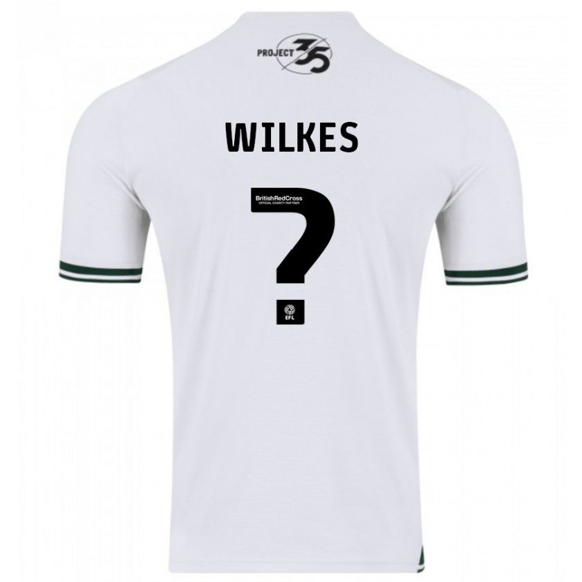 Kandiny Niño Camiseta Finley Wilkes #0 Blanco 2ª Equipación 2023/24 La Camisa México