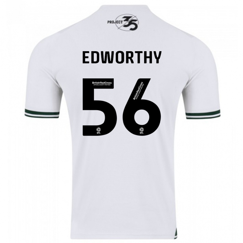 Kandiny Niño Camiseta Kieran Edworthy #56 Blanco 2ª Equipación 2023/24 La Camisa