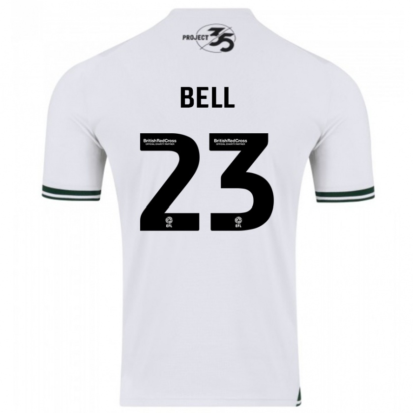 Kandiny Niño Camiseta Katelyn Bell #23 Blanco 2ª Equipación 2023/24 La Camisa