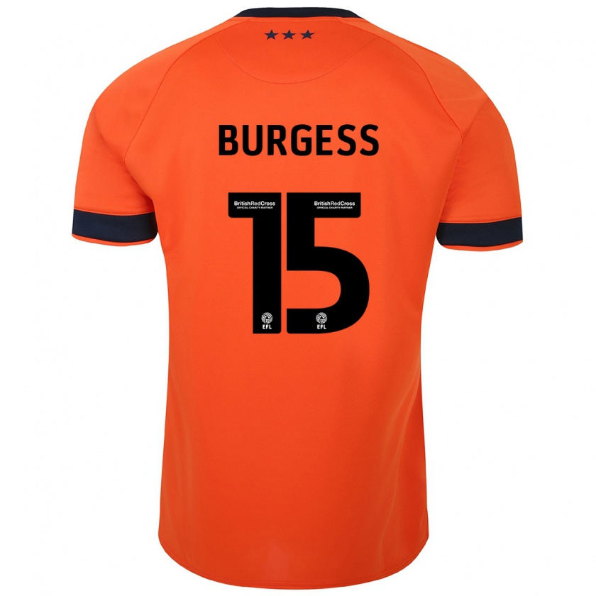 Kandiny Kinderen Cameron Burgess #15 Oranje Uitshirt Uittenue 2023/24 T-Shirt België