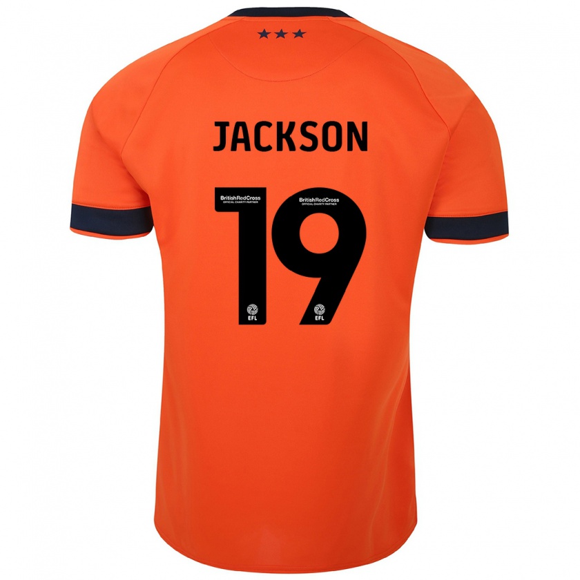 Kandiny Kinder Kayden Jackson #19 Orangefarben Auswärtstrikot Trikot 2023/24 T-Shirt Österreich