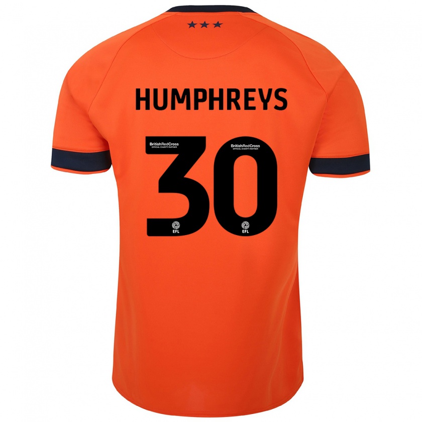 Kandiny Bambino Maglia Cameron Humphreys #30 Arancia Kit Gara Away 2023/24 Maglietta